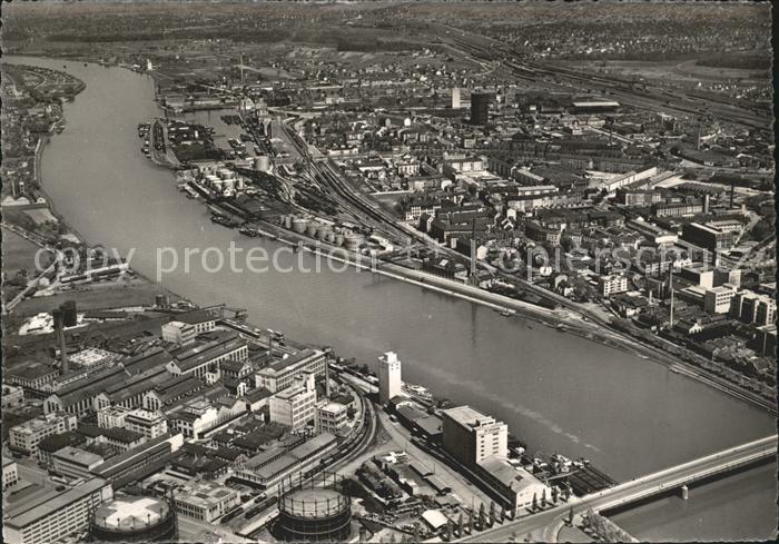 11837134 Bâle BS Photographie aérienne Vue sur le port du Rhin France Allemagne Bâle