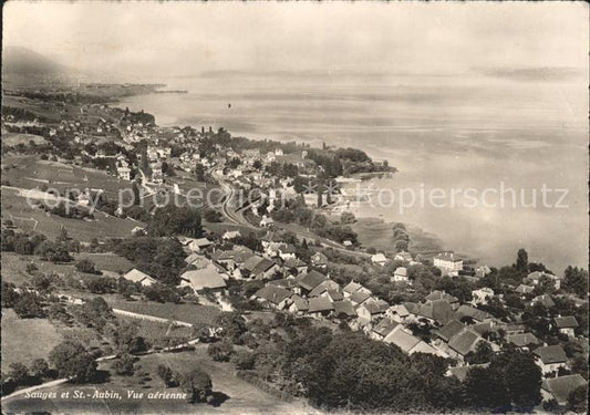 11837293 St Aubin-Sauges Fliegeraufnahme St Aubin-Sauges