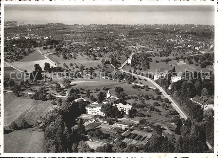 11837416 St Gallen SG Fliegeraufnahme Kneipp-Kurhaus Oberwaid Blick Bodensee St