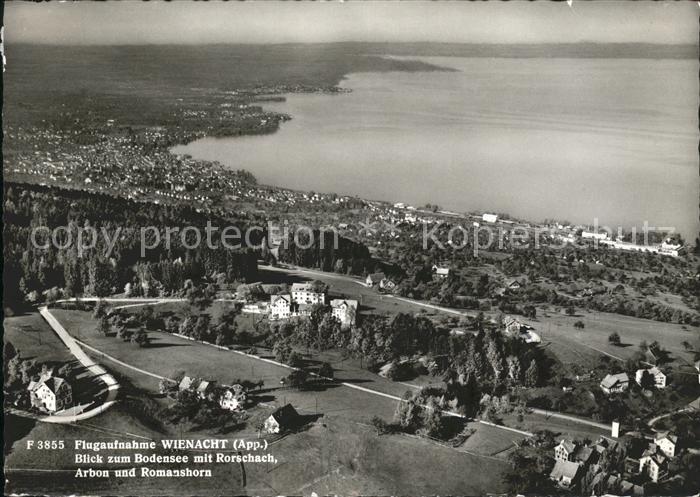 11848952 Wienacht-Tobel Photo aérienne vue du lac de Constance Rorschach Arbon Romanshor