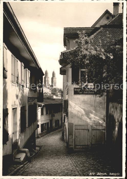 11848968 Zuerich ZH Schipfe vue sur la rue Zuerich