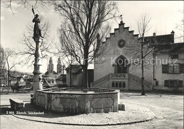 11849145 Zuerich ZH Fontaine du Lindenhof Zuerich