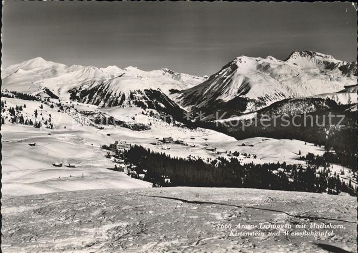 11849238 Arosa GR Tschugen Matlishorn Kistenstein Weissfluhgipfel Arosa