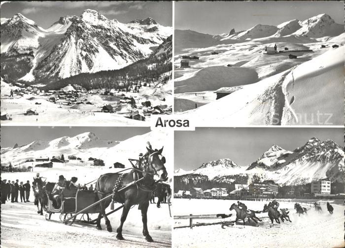 11849297 Arosa GR Courses de chevaux en calèche vues partielles Arosa