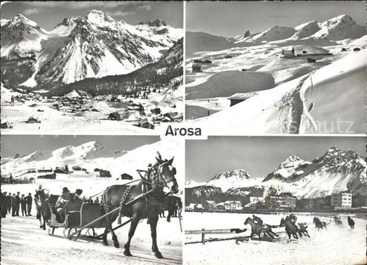 11849297 Arosa GR Courses de chevaux en calèche vues partielles Arosa