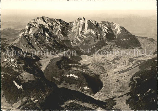 11849388 Photo aérienne du Toggenburg Saentis Schafberg Altmann Churfirsten