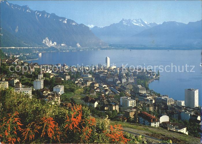 11862276 Montreux VD Lac Léman et les Dents du Midi Montreux