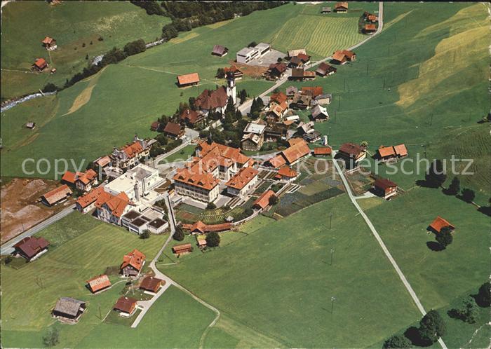 11862502 Melchtal Kloster und Institut Fliegeraufnahme Melchtal