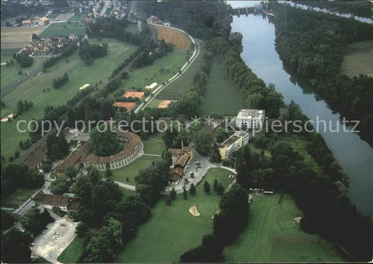 11850894 Bad Schinznach Fliegeraufnahme mit Aare Schinznach Bad