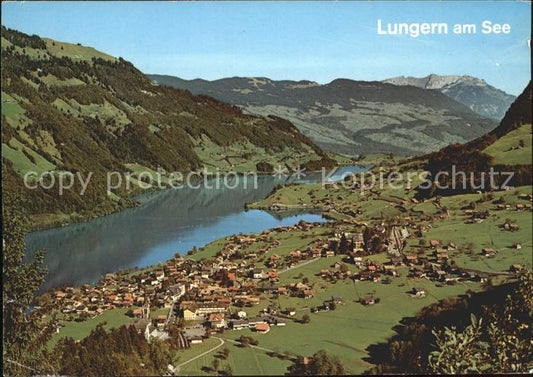 11850899 Lungern Fliegeraufnahme mit Pilatus Lungern