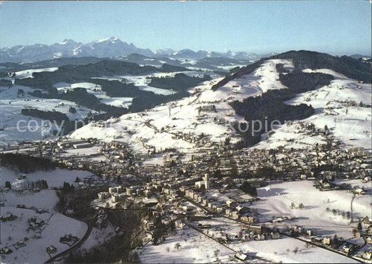 11850931 Heiden AR Fliegeraufnahme mit Altmann und Saentis Heiden