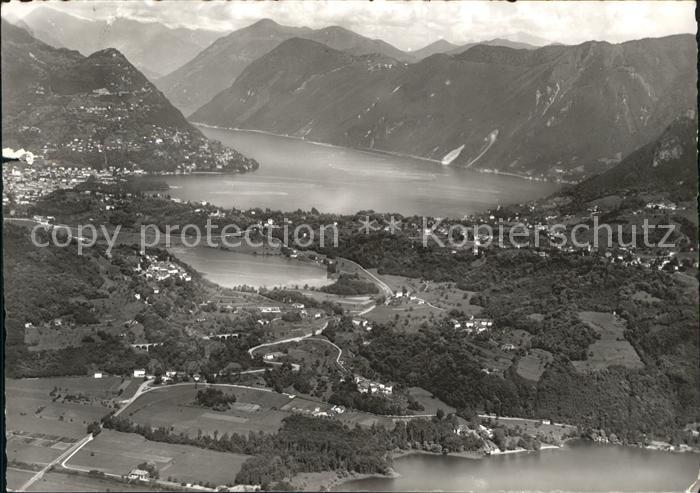 11850977 Lago di Lugano TI Fliegeraufnahme