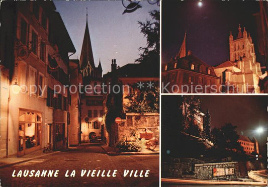 11851532 Lausanne VD Vieille ville la nuit Lausanne