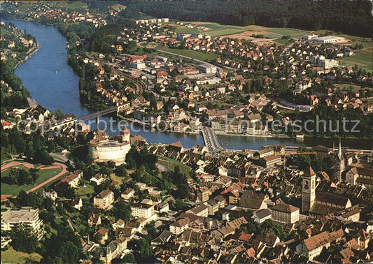 11856356 Schaffhausen SH mit Munot und Rhein Fliegeraufnahme Schaffhausen