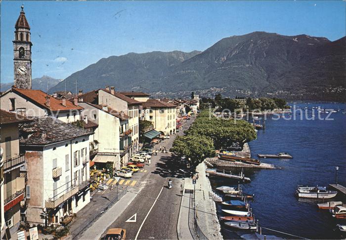 11856657 Ascona TI Promenade Bootsanlegestelle Ascona