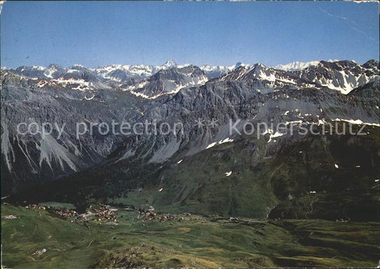 11856698 Arosa GR Weisshorn Piz Kesch Piz Palue et Piz Bernina Arosa