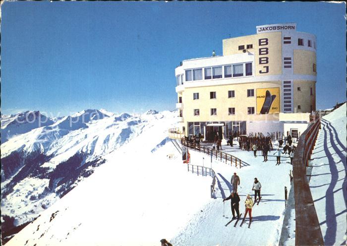 11852353 Davos GR Berghotel Jakobshorn avec Amselfluh et Koerbshorn Davos Platz