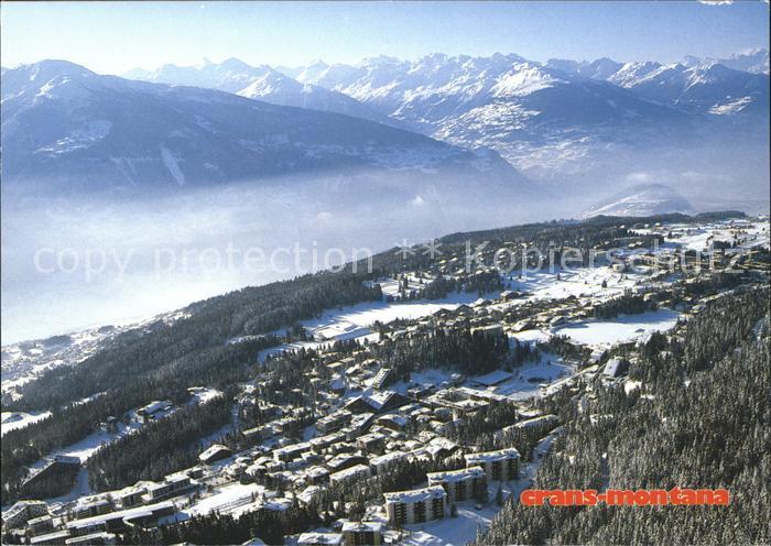 11852497 Crans-Montana Fliegeraufnahme Crans-sur-Sierre