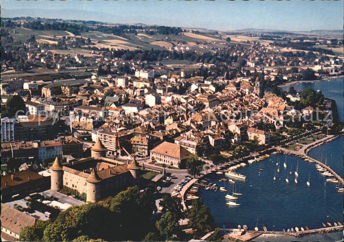 11852721 Morges Photographie aérienne de la rade du Château de Morges