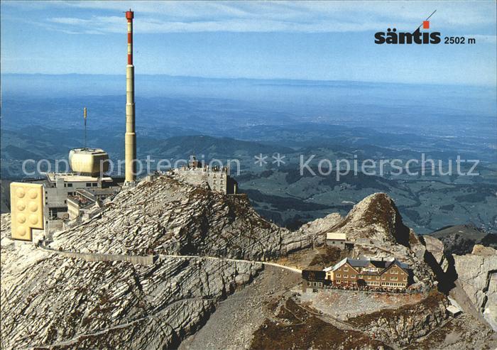 11852806 Saentis AR Fliegeraufnahme Funkturm Fuerstenland Thurgau Saentis AR