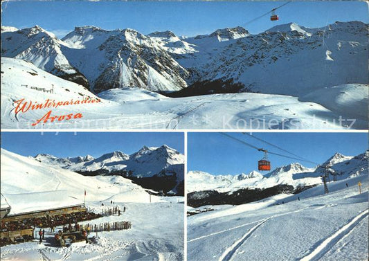 11852822 Arosa GR Domaine skiable Carmennahuette avec téléphérique Furkahoerner Weisshorn Ar