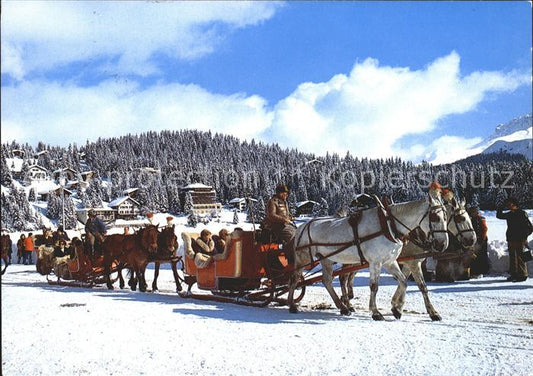 11866728 Arosa GR Promenade en traîneau tiré par des chevaux Arosa