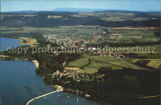 11866922 Yvonand Fliegeraufnahme Lac de Neuchatel Yvonand