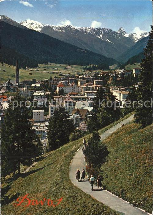 11867210 Davos GR mit Tinzerhorn Davos Platz