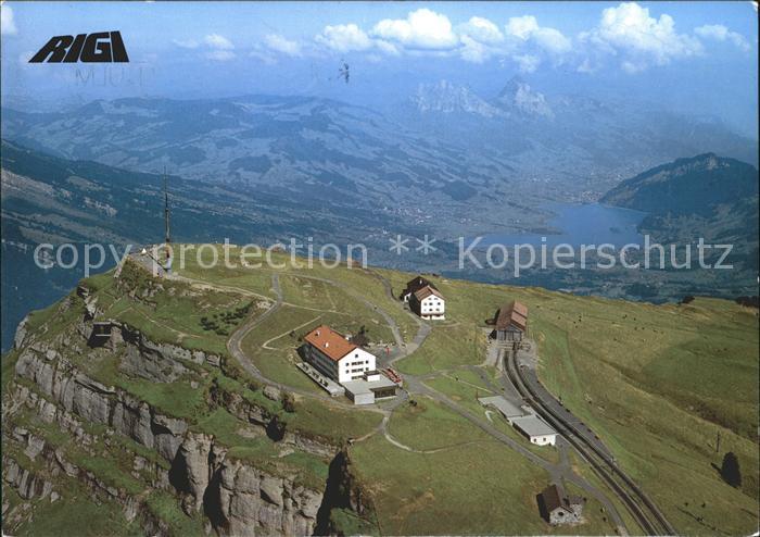 11867261 Rigi Kulm Fliegeraufnahme mit Lauerzer See und Gr. Mythen Rigi Kulm