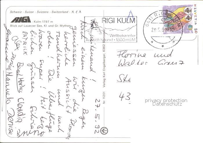 11867261 Rigi Kulm Fliegeraufnahme mit Lauerzer See und Gr. Mythen Rigi Kulm