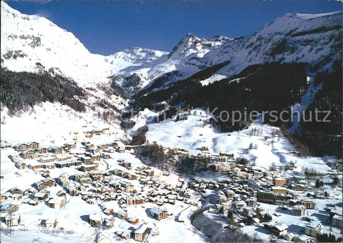 11867333 Leukerbad Fliegeraufnahme mit Gitzifurgge Leukerbad