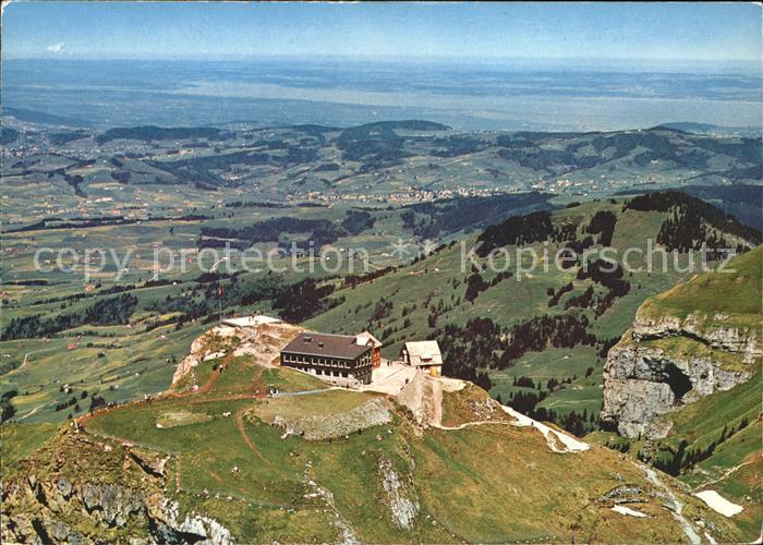 11870510 Hoher Kasten Berghotel Panorama Bodenseeblick Fliegeraufnahme Hoher Kas