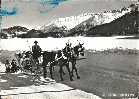 11870604 St Moritz GR Promenade en traîneau tiré par des chevaux St. Moritz