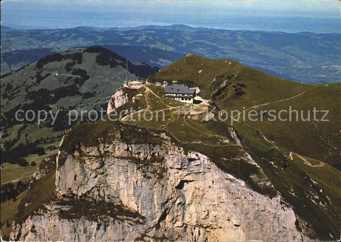 11870836 Hoher Kasten Fliegeraufnahme mit Kamor Gais Altstaetten und Bodensee Ho