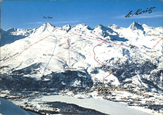 11870929 St Moritz GR Domaine skiable avec Piz Nair St. Moritz