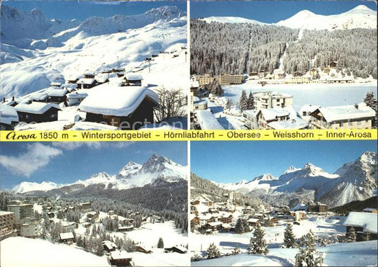 11871165 Arosa GR Domaine de sports d'hiver Hoernliabfahrt Obersee Weisshorn Inner-Arosa