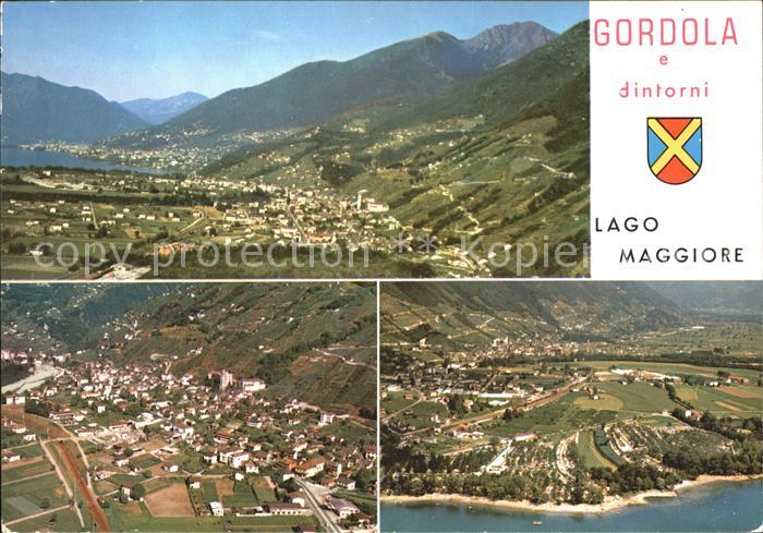 11871189 Gordola Fliegeraufnahme Lago Maggiore  Gordola