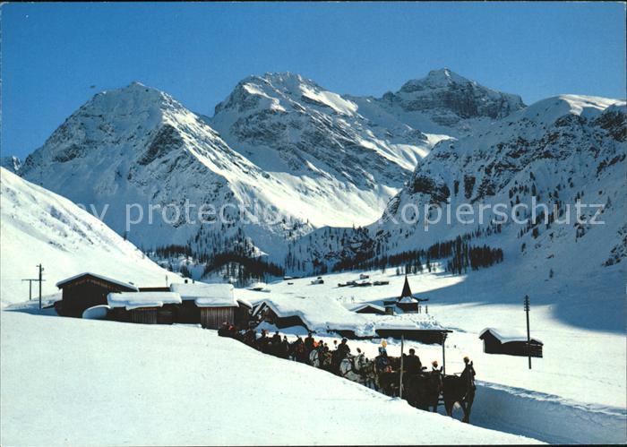 11871387 Davos GR Sertig Doerfli Ducangruppe calèche Davos Platz