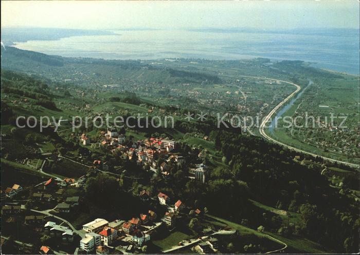 11871533 Walzenhausen AR Fliegeraufnahme Bodensee Altenrhein Walzenhausen