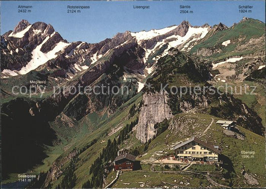 11871535 Alpstein Fliegeraufnahme Schaefer Seealpsee Altmann Saentis Alpstein