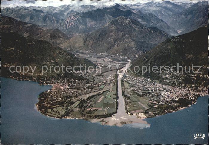 11865476 Ascona TI avec Locarno Monte Bre et Cardada photo aérienne d'Ascona