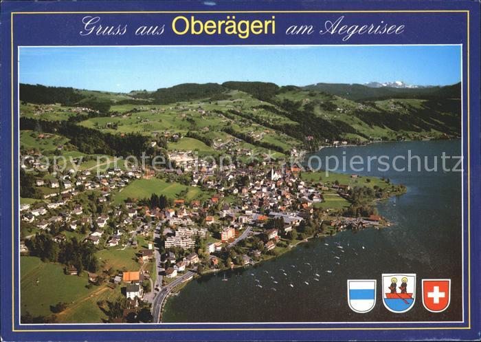 11852018 Photographie aérienne d'Oberaegeri Aegerisee Oberaegeri