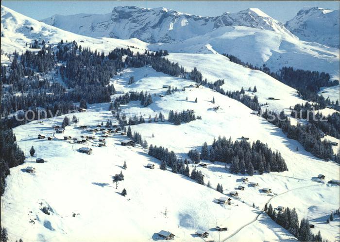 11875216 Lenk Simmental Fliegeraufnahme Brandegg Buehlberg Lenk im Simmental