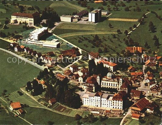 11875326 Menzingen Zug Mutterhaus mit Pensionat und Seminar Fliegeraufnahme Menz