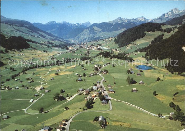 11875402 Photo aérienne du Wildhaus Schoenenboden avec lance Goggeien et Luetispit