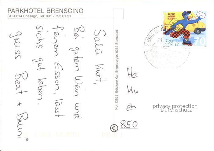 11875435 Brissago TI Parkhotel Brenscino Fliegeraufnahme Brissago