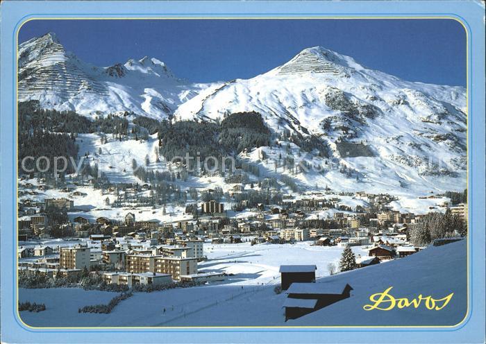 11877476 Davos GR avec Parsennbahn et Dorfberg Davos Platz