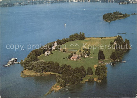 11877845 Insel Ufnau Fliegeraufnahme Ufenau Zuerichsee