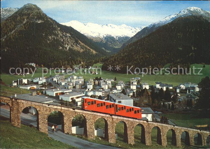 11880256 Davos GR Parsennbahn avec Seehorn et Pischahorn Davos Platz