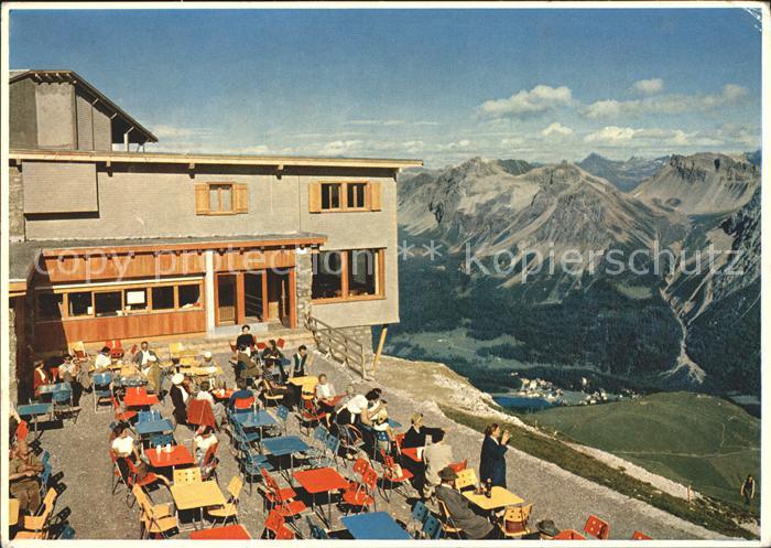 11880613 Arosa GR Weisshorngipfel Restaurant Terrasse Arosa